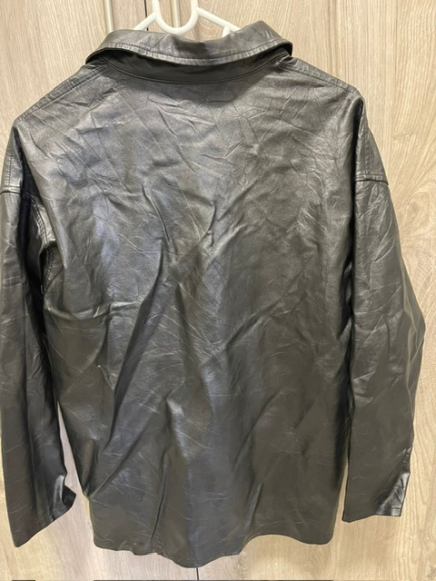 Leather Button Jacket