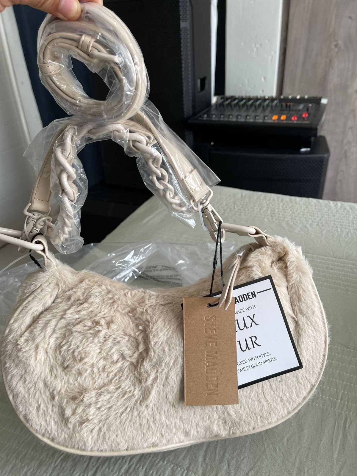Steve Madden Faux Fur Hand Bag
