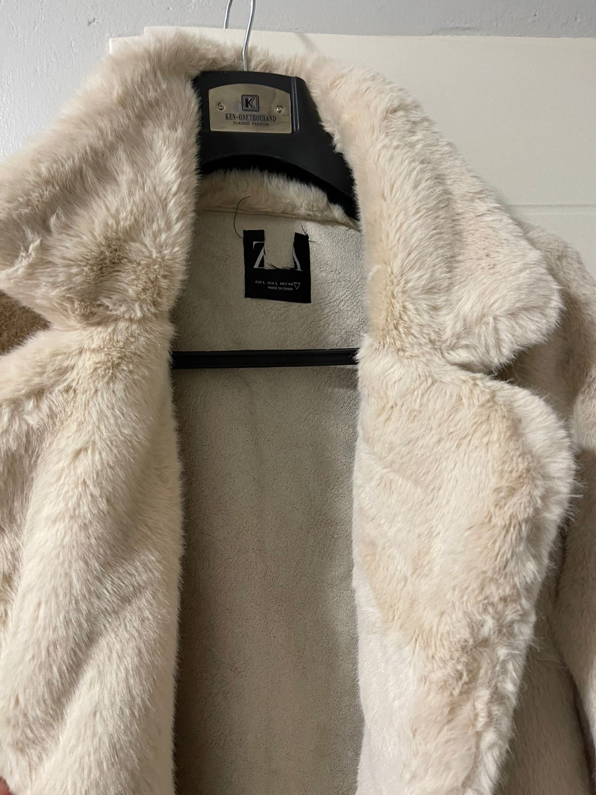 Zara Fawn Fur Coat