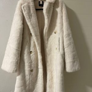 Zara Cream Fur Coat