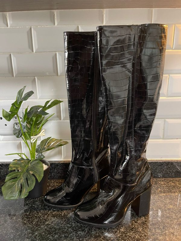 Primark Crocodile Skin Platform Boots