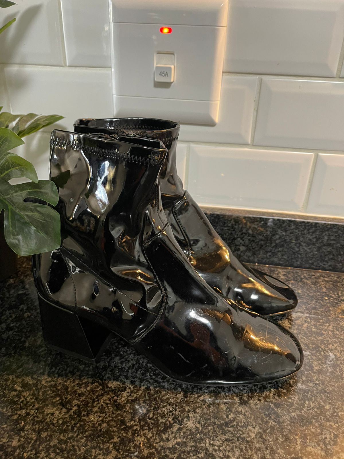 Bershka Platform Heel Boots