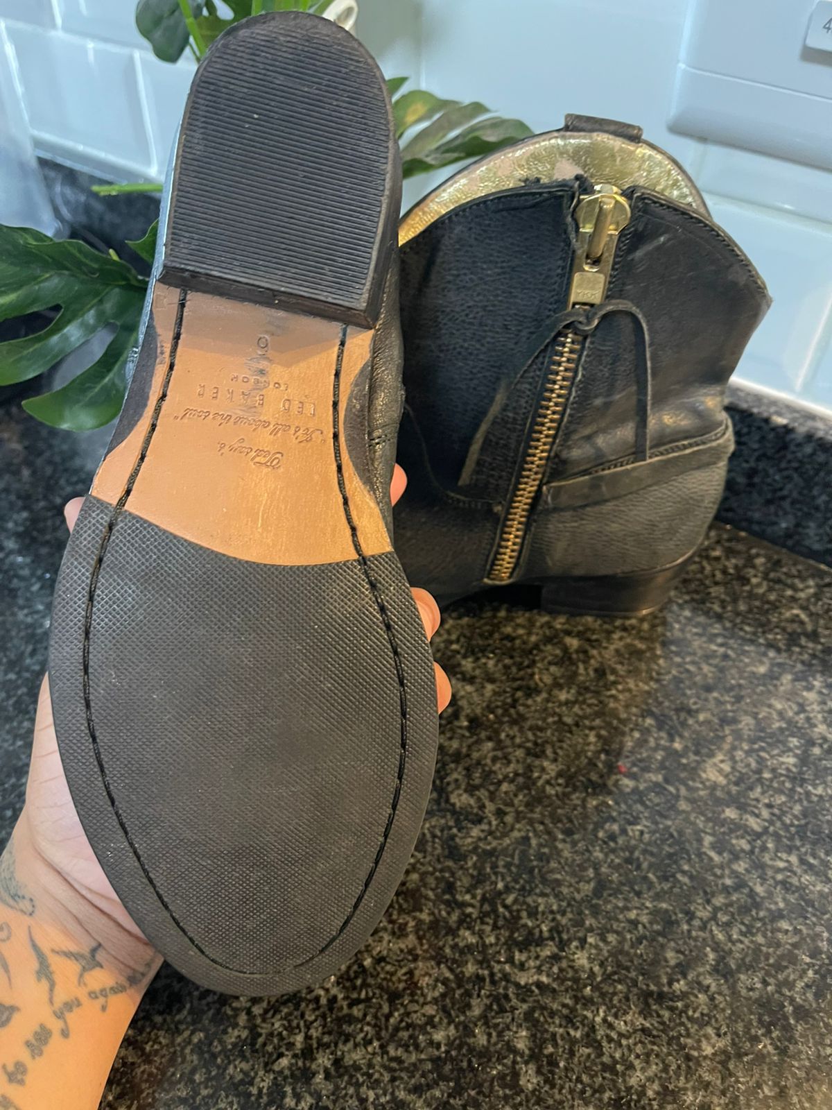 Pre-Owned Ted Baker Leather Ankle Boots