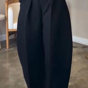 High-Waist Wide Leg Trousers