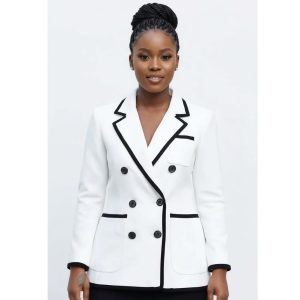 Double Breasted Long Sleeve Blazer